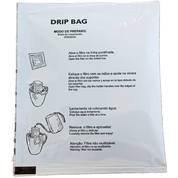 café Drip Nosso drip coffee é a maneira mais prática e deliciosa de começar o dia